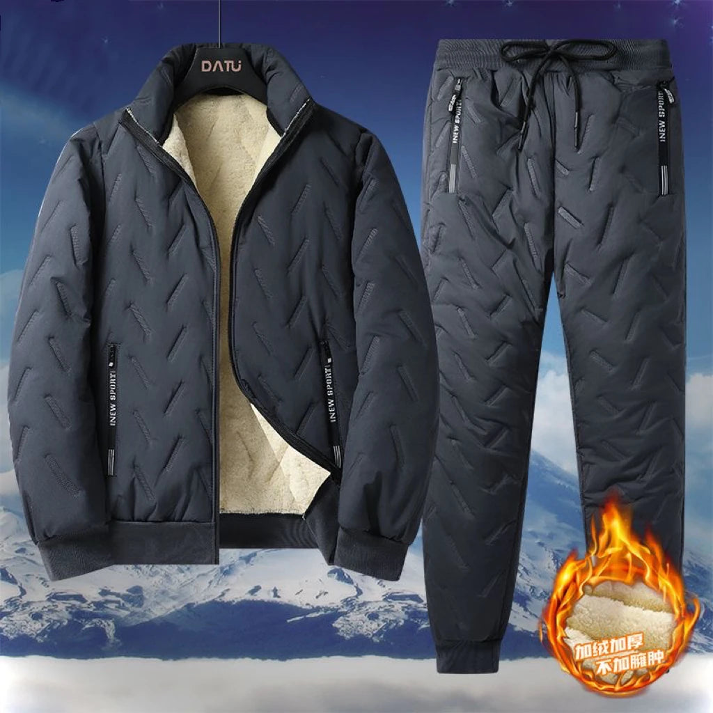 Cappotto Uomo In Velluto Di Agnello Foderato Autunno Inverno Colletto Intagliato Con Tasche Elegante