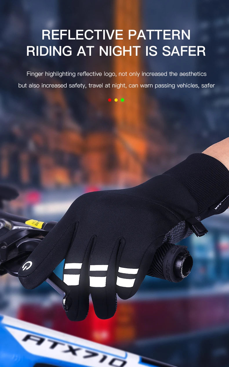 Guanti Invernali Da Ciclismo Esterno Impermeabili Antivento Con Touch Screen Per Moto Sci Equitazione Universali 3M