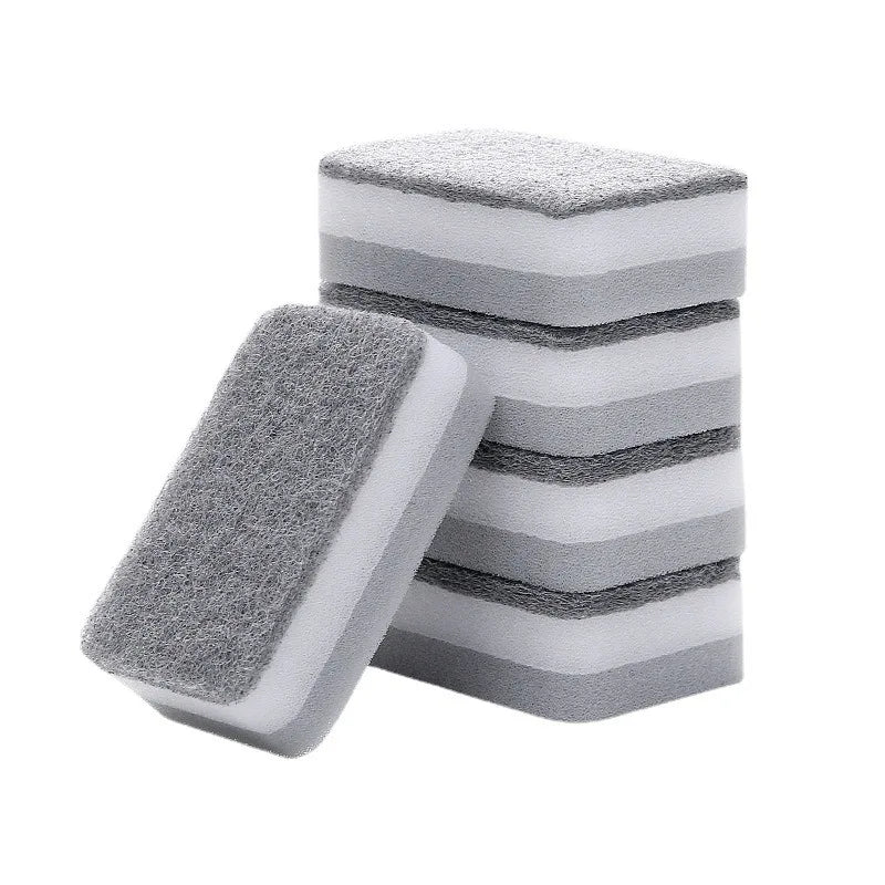 Spugna Doppia Faccia Grigio Abrasivo Resistente Allo Sporco Per Pulizie Professionali In Cucina