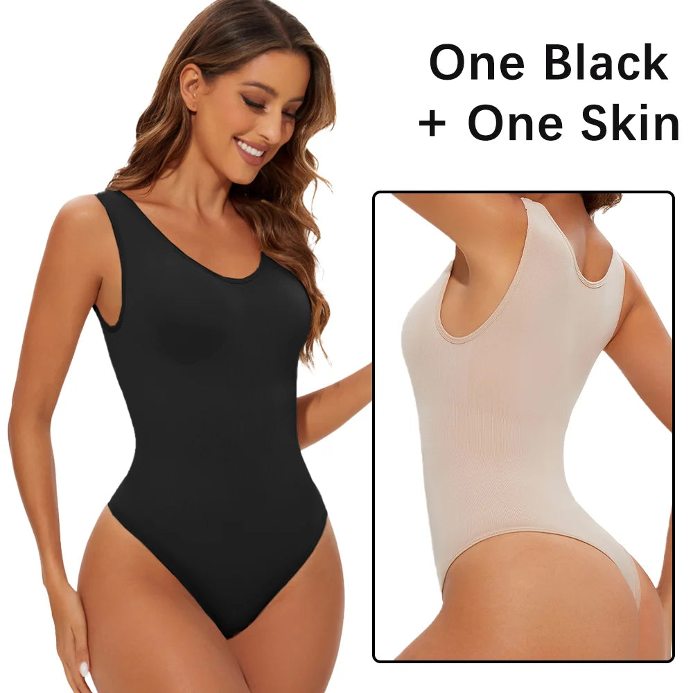 Body modellante senza cuciture per donna Body Shaper Perizoma modellante per il corpo Scolpire il seno Dimagrante Spalline larghe Shaper Nuovo
