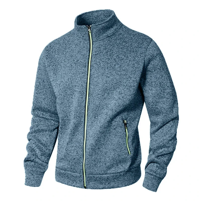 Felpe Da Uomo Autunnali Con Cerniera Cardigan Cappotti Manica Lunga Da Esterno Streetwear Dolcevita Oversize Caldo