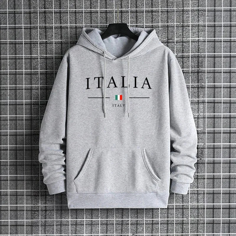 Tuta Da Uomo Di Qualità Con Cappuccio Monopezzo Felpe Con Stampa Streetwear Autunno Inverno Pantaloni