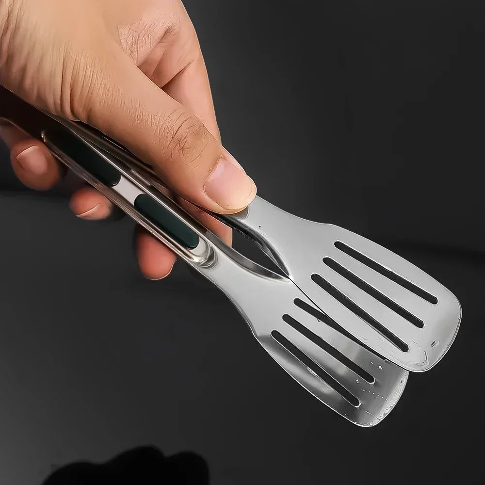 Pinze Per Alimenti In Acciaio Inossidabile Per Cucina Barbecue E Buffet Resistente Al Calore Per Bistecche Carne Pane