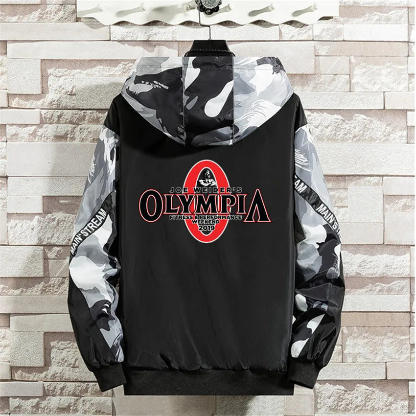 Giacche Uomo Donna Hip Hop Olympia Giacca A Vento Patchwork Con Cerniera All Aperto Harajuku Abbigliamento Maschile