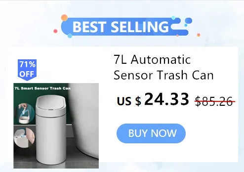 Bidone Spazzatura Elettrico 16 Litri Con Sensore Automatico Touchless Cucina Bagno Impermeabile Coperchio