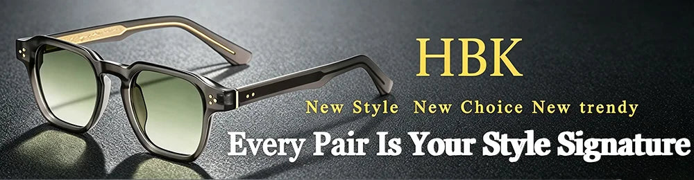HBK Occhiali Da Sole Uomo Vintage Square Gradient UV400 Sport Outdoor Festa Vacanze Viaggi Guida