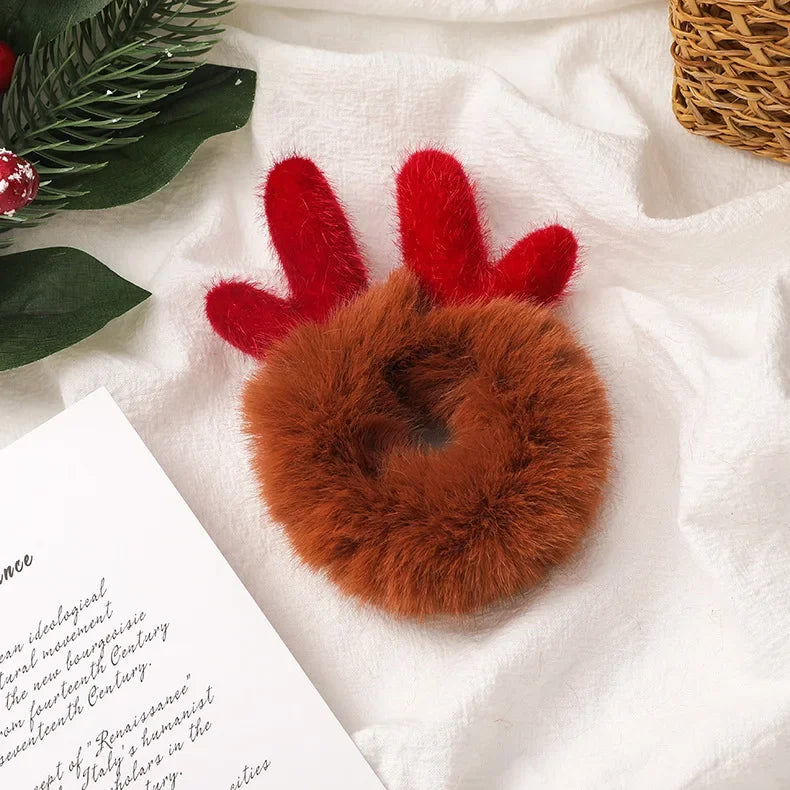 Fascia Natalizia Corna Di Renna Con Fiore Copricapo Per Capelli Per Bambini Adulti Natale Halloween Cosplay