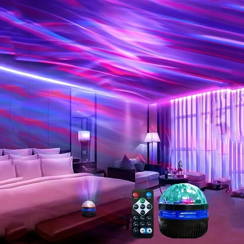 Proiettore LED Cielo Stellato Aurora Galaxy Light USB RGB 7 Modalità Telecomando Per Decorazione Festa Camera Da Letto