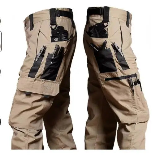 Pantaloni Tattici Da Uomo Impermeabili Cargo Pantaloni Da Combattimento Resistente All Usura Esterni Cotone Poliestere