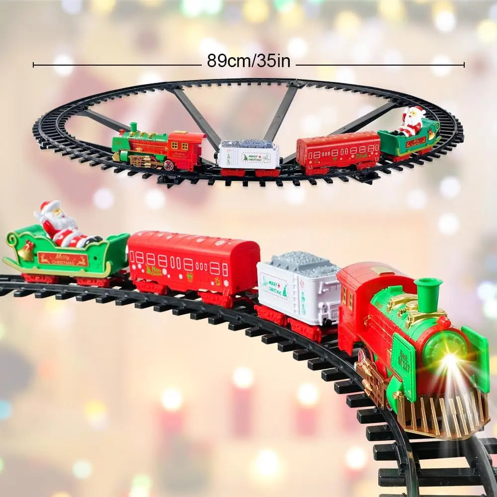 VATOS Set Di Treni Natalizi Sospesi Luminosi E Sonori Per Albero Di Natale Regalo Per Bambini Decorazione