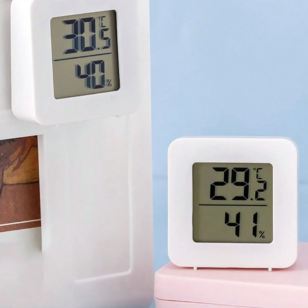 Indicatore Di Temperatura E Umidità Per Mini Termometro Digitale Con Sensore, Montaggio A Parete, Schermo LCD Domestico