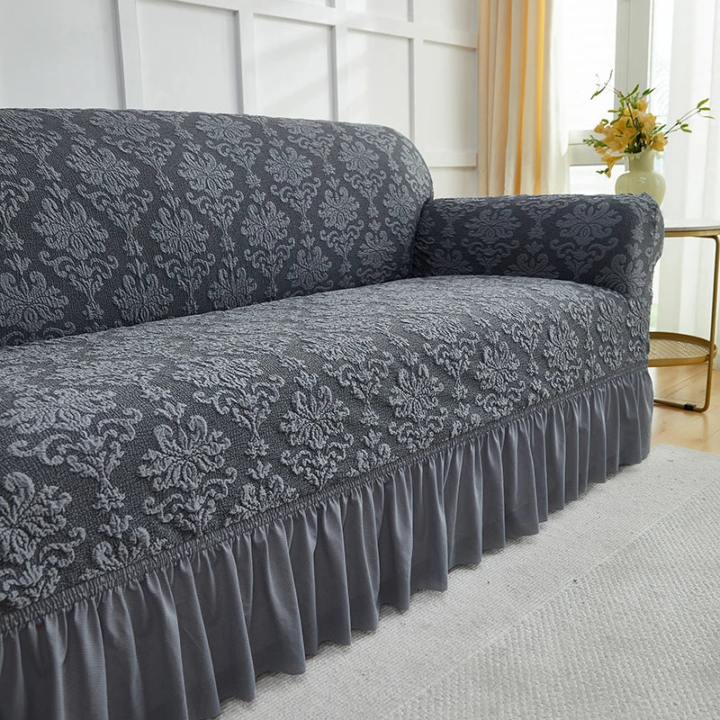Fodera Divano A Fiori Stile Europeo Jacquard Copridivano Antiscivolo Protezione Per Mobili Soggiorno Decorazioni Casa
