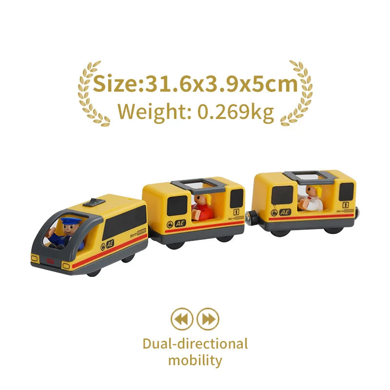 Locomotiva Magnetica Per Treno Ad Alta Velocità Di Simulazione Universale In Legno Per Giochi Educativi Ferroviari