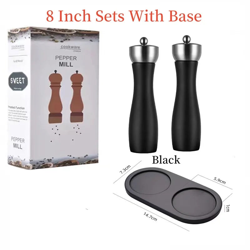 Set Di Macinapepe Manuale Per Sale E Pepe In Ceramica Regolabile Con Testa In Acciaio Inossidabile 304 Domestiche
