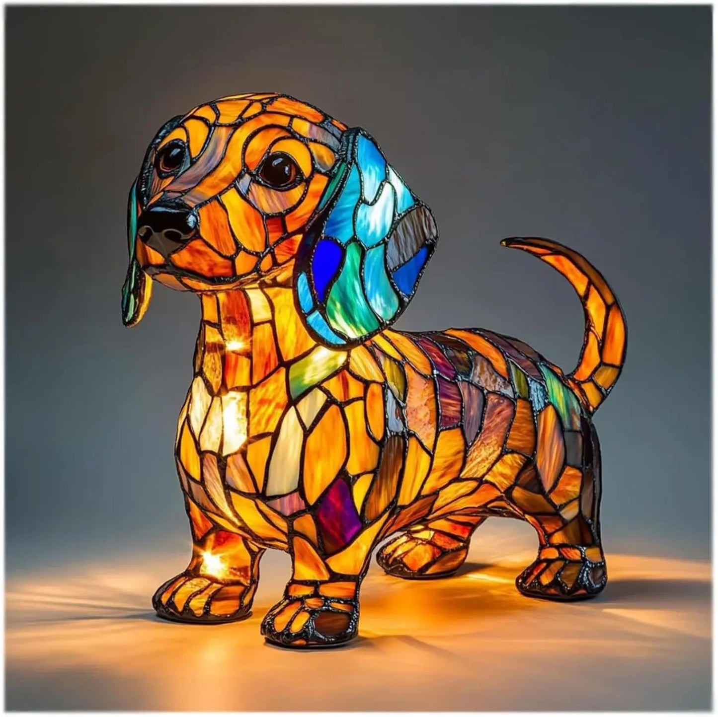 Divertimento Unico Artistico Carino A Forma Di Cane Ornamento Decorativo Luce Notturna Moderna Illuminazione Atmosferica