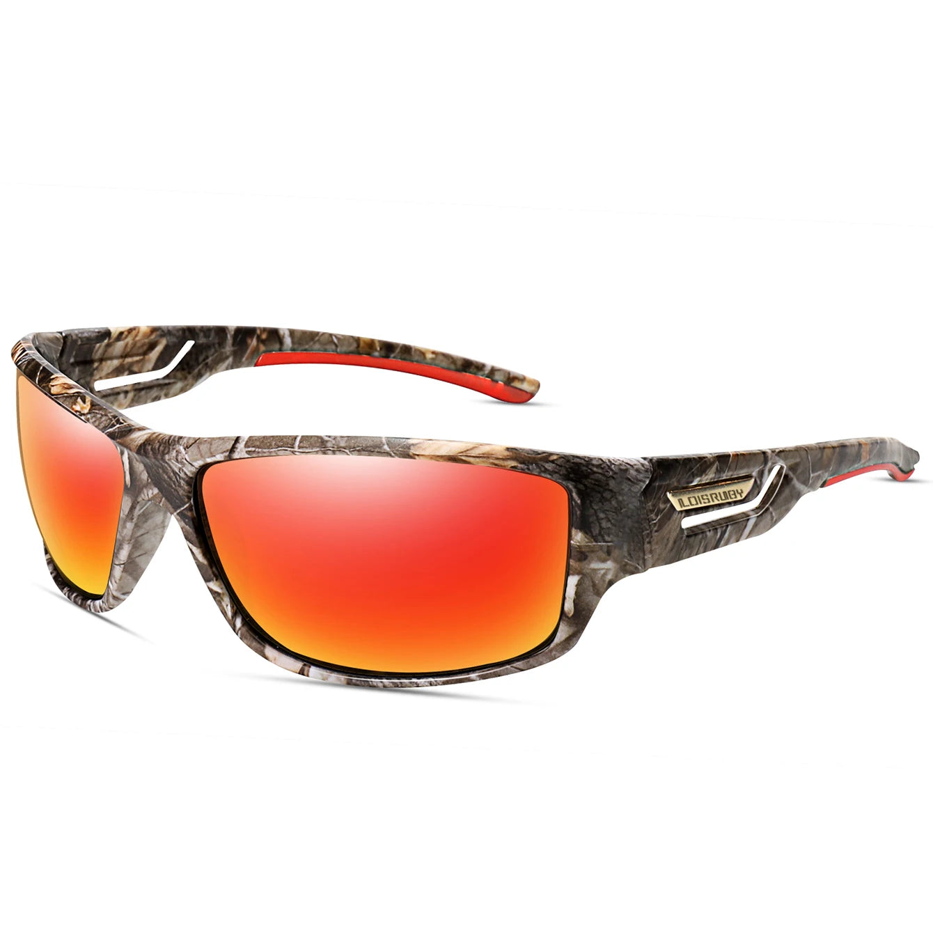 LOISRUBY Occhiali Da Sole Polarizzati Da Pesca Uomo Camouflage Guida Sport All Aperto Ciclismo E Corsa UV400 Attrezzatura