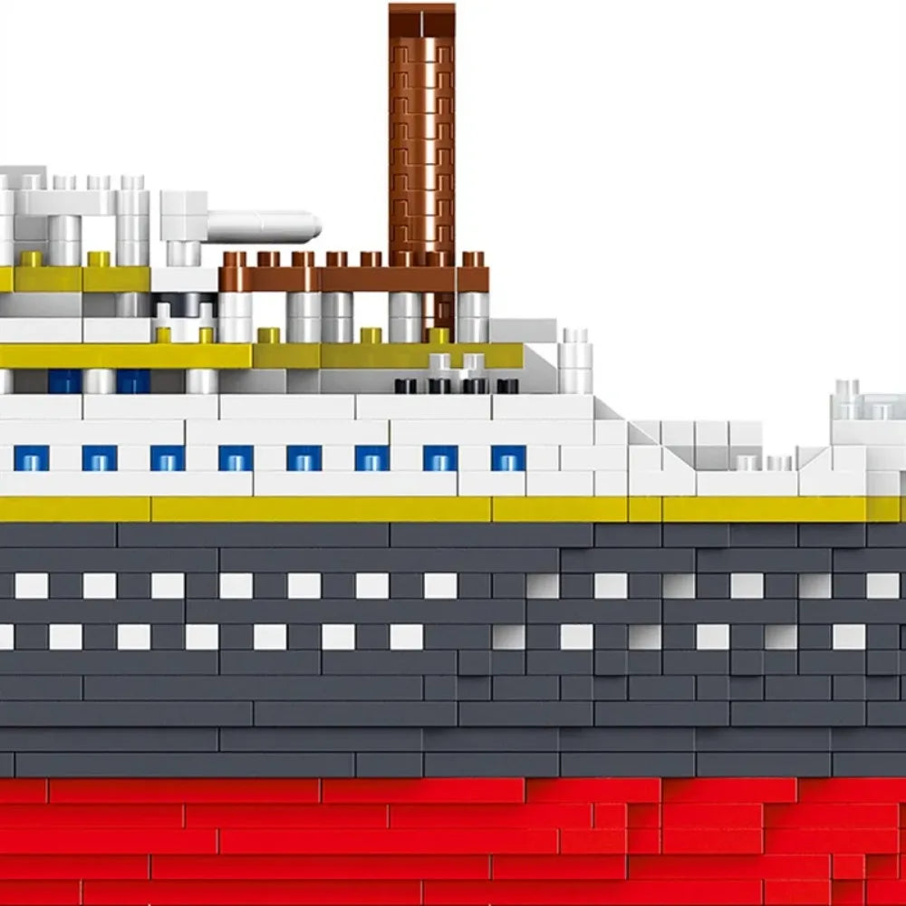 Oltre 4000 Pezzi Titanic Modello Nave Da Crociera Blocchi Costruzione MOC Barche Giocattoli Da Costruzione Regalo