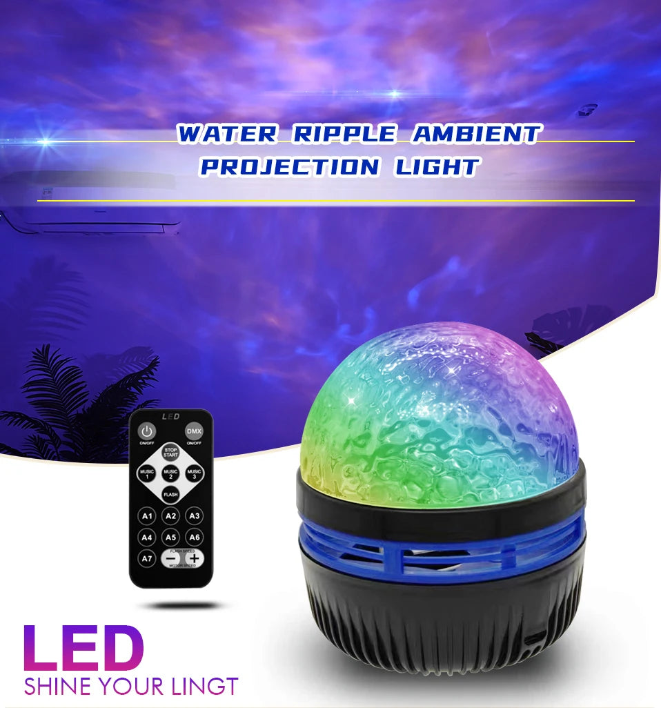 Proiettore USB Aurora Galassia Luce Notturna Telecomando Rotante per Compleanni Matrimonio Natale Decorazioni Feste