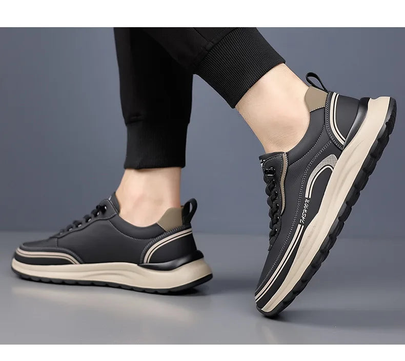 Scarpe Da Uomo Slip On In Pelle Impermeabili Antiscivolo Leggere Traspiranti Mocassini Casual Allingrosso