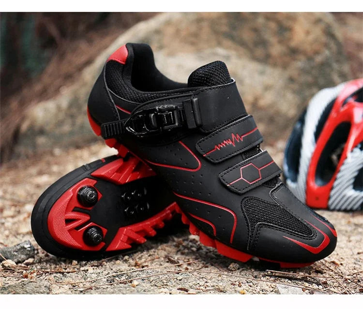 Scarpe Da Ciclismo MTB Da Uomo Traspiranti Antiscivolo Con Tacchetti Sportivi Professionali