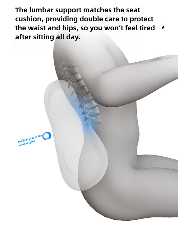 Cuscino del sedile in memory foam per auto e ufficio Supporto lombare per l'anca Correttore di postura Cuscino per sedia per studenti comfort e traspirante