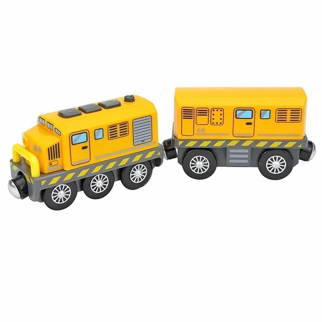 Locomotiva In Legno Magnetica Per Bambini Giocattolo Treno Con Pista Ferrovia Educativa