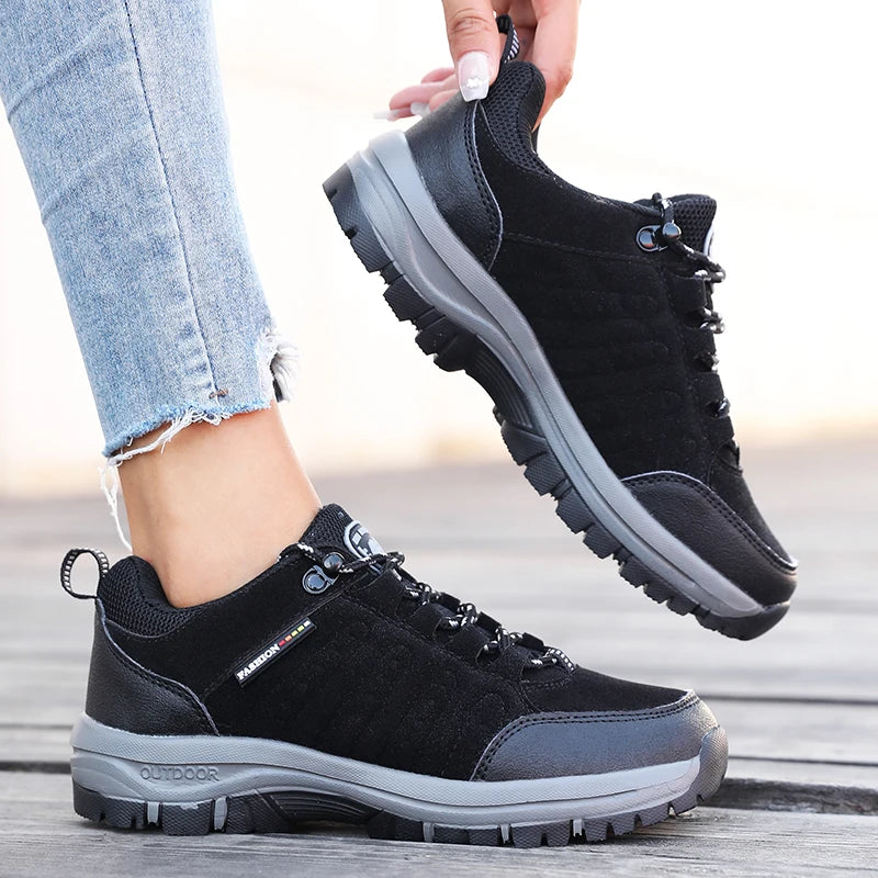 Scarpe Da Trekking Da Donna Outdoor Retro Suede Tactical Platform Antiscivolo Alpinismo Campeggio Primavera Autunno 2025