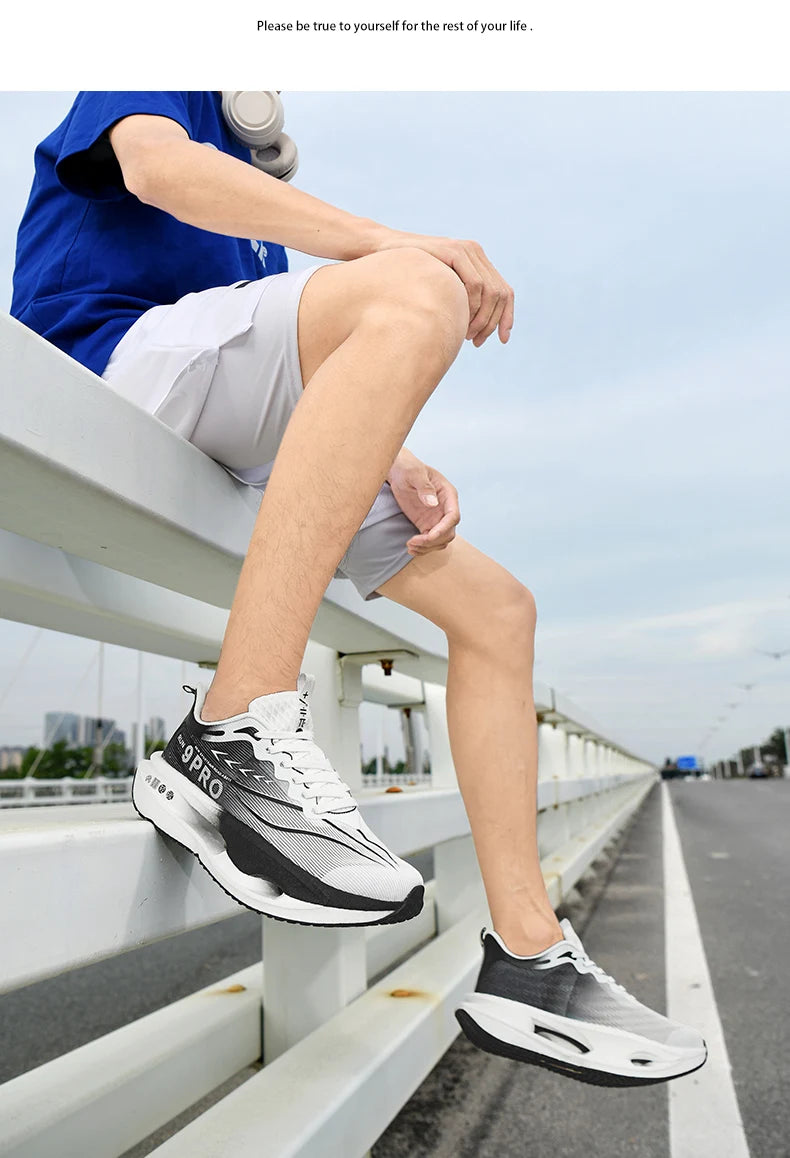 Scarpe Da Corsa Sportive Con Piastra In Carbonio Traspiranti Leggere Comfort Per Jogging Uomo Donna