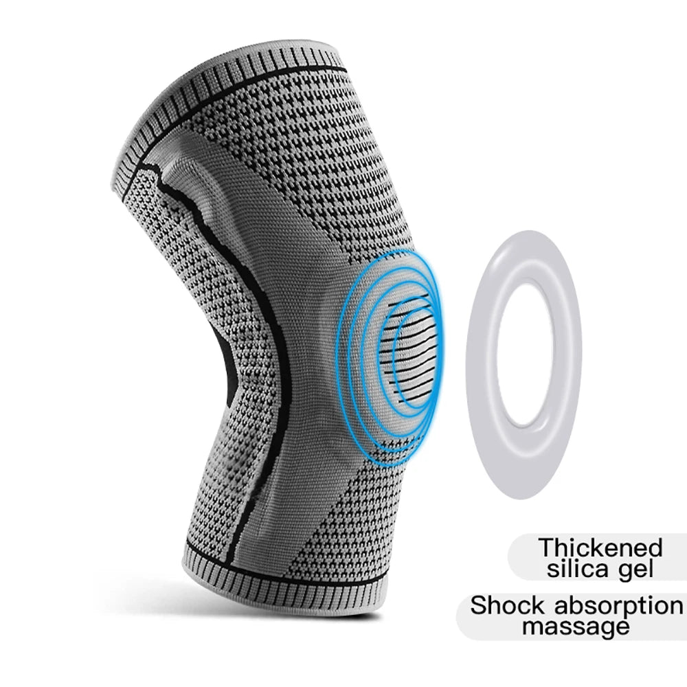 Mezza Ginocchiera Cinghia Patella Supporto Mediale Protezione Menisco In Silicone Sport Universale Per Basket E Corsa