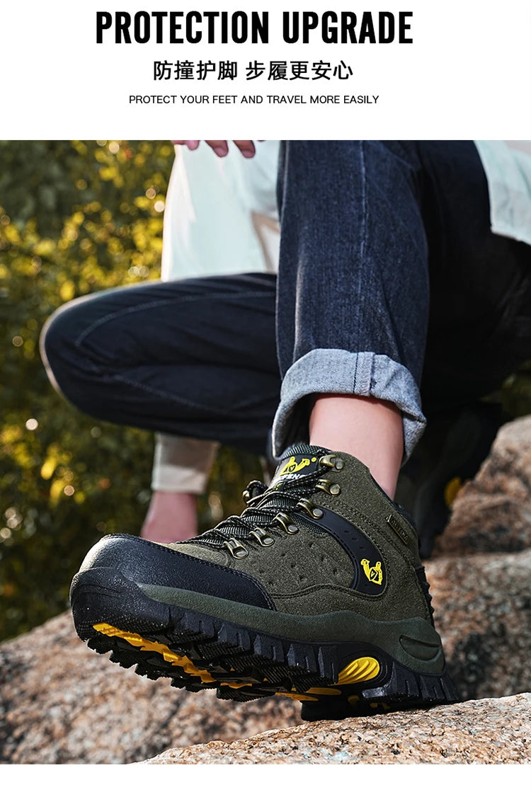 Scarponi Da Trekking Unisex Alla Caviglia Plus Size Outdoor 2025 Montagna Deserto Impermeabili Traspiranti