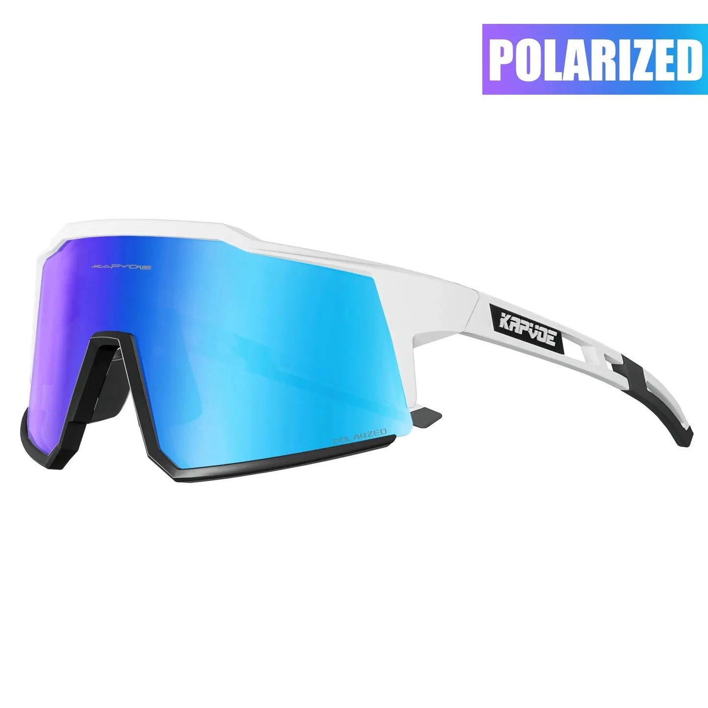 Kapvoe Occhiali Da Ciclismo Polarizzati UV400 Leggeri Per Bici Strada MTB Attrezzatura Sportiva