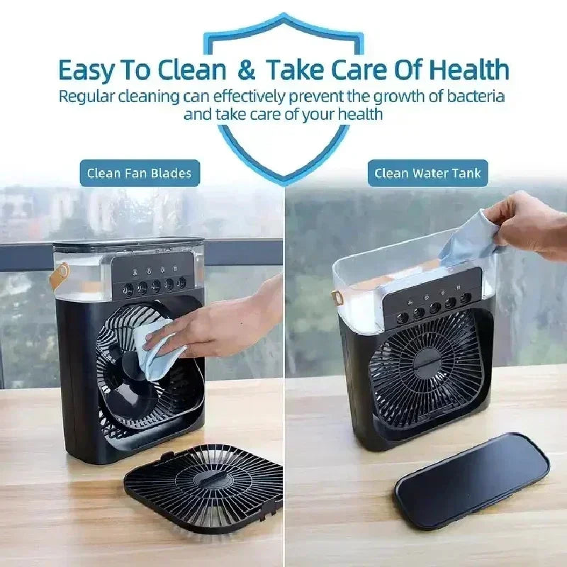Umidificatore Portatile Ventilatore Condizionatore Di Aria Idrocooling Regolazione Aria Tre Velocità Ufficio