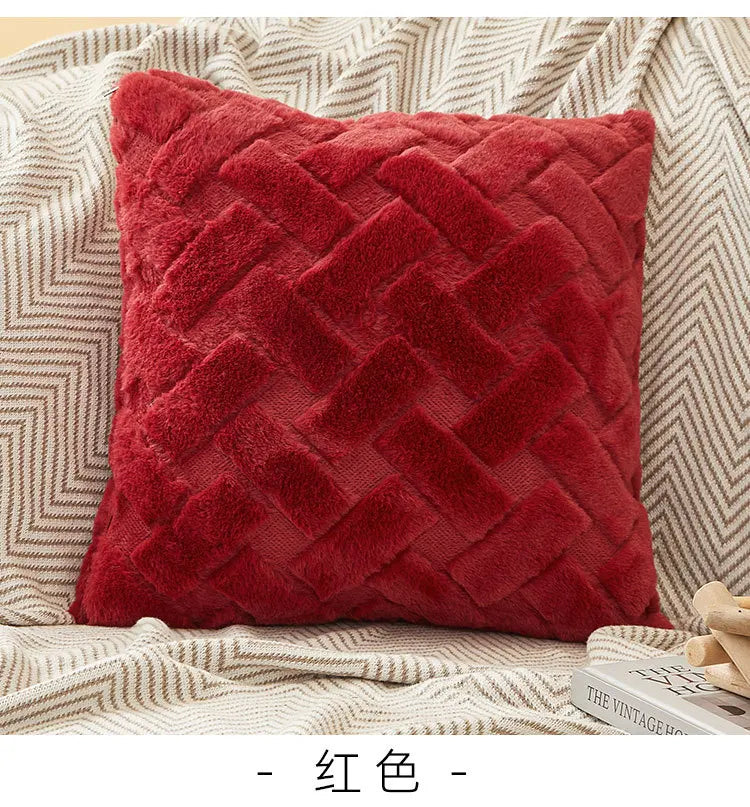Fodera Per Cuscino In Peluche 45x45 E 30x50 Cm Per Divano Soggiorno Federa Quadrata In Cotone Decorazioni Per La Casa