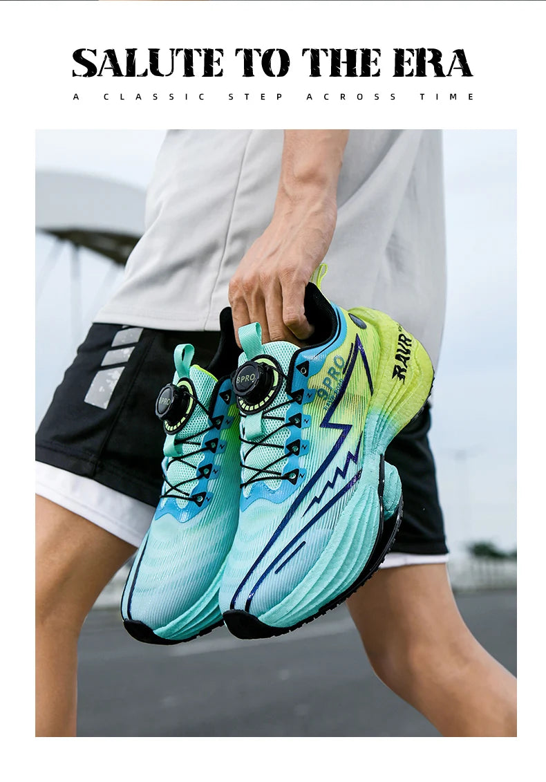 Letcomfit Scarpe Da Corsa Uomo 2025 Ammortizzazione Piastra Carbonio Scarpe Da Ginnastica Maratona Leggere Antiscivolo