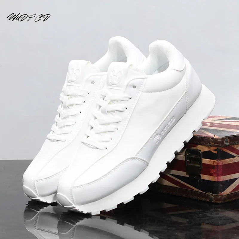Scarpe Da Ginnastica Casual Uomo Donna Con Piattaforma Maggiorata Traspirante In Pelle Retro