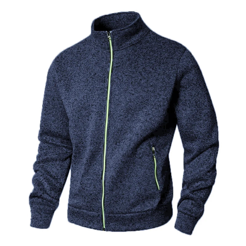 Felpe Da Uomo Autunnali Con Cerniera Cardigan Cappotti Manica Lunga Da Esterno Streetwear Dolcevita Oversize Caldo