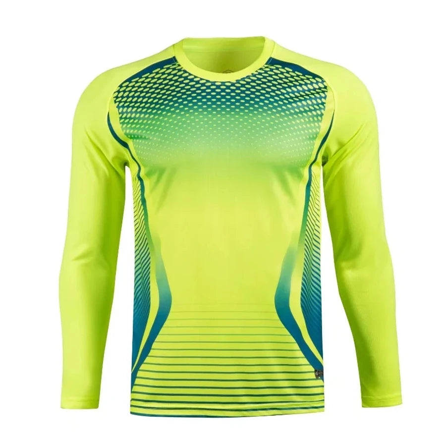 Maglie Da Portiere Da Calcio Uomo Traspirante Con Protezione Del Gomito Stampa Personalizzata Kit Sportivo