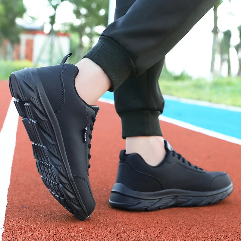 Scarpe Da Uomo In Pelle Traspiranti Da Corsa Scarpe Casual Vulcanizzate Sneakers Per Tempo Libero