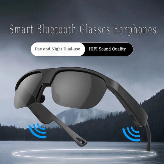 Occhiali Da Sole Intelligenti Con Auricolari Bluetooth M6Pro Nero Conduzione Ossea Per Ciclismo Guida Lungo Raggio