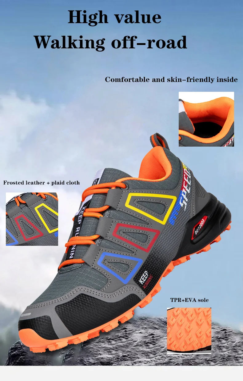 Scarpe Da Trekking All'aperto Unisex Antiscivolo Con Lacci Leggere Per Allenamento Tattiche Da Uomo Ciclismo Casual