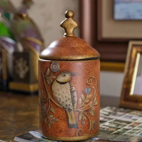 Barattoli Da Cucina In Ceramica Vintage Impermeabili Contenitori Per Tè Zucchero Dolci Multiuso Retro