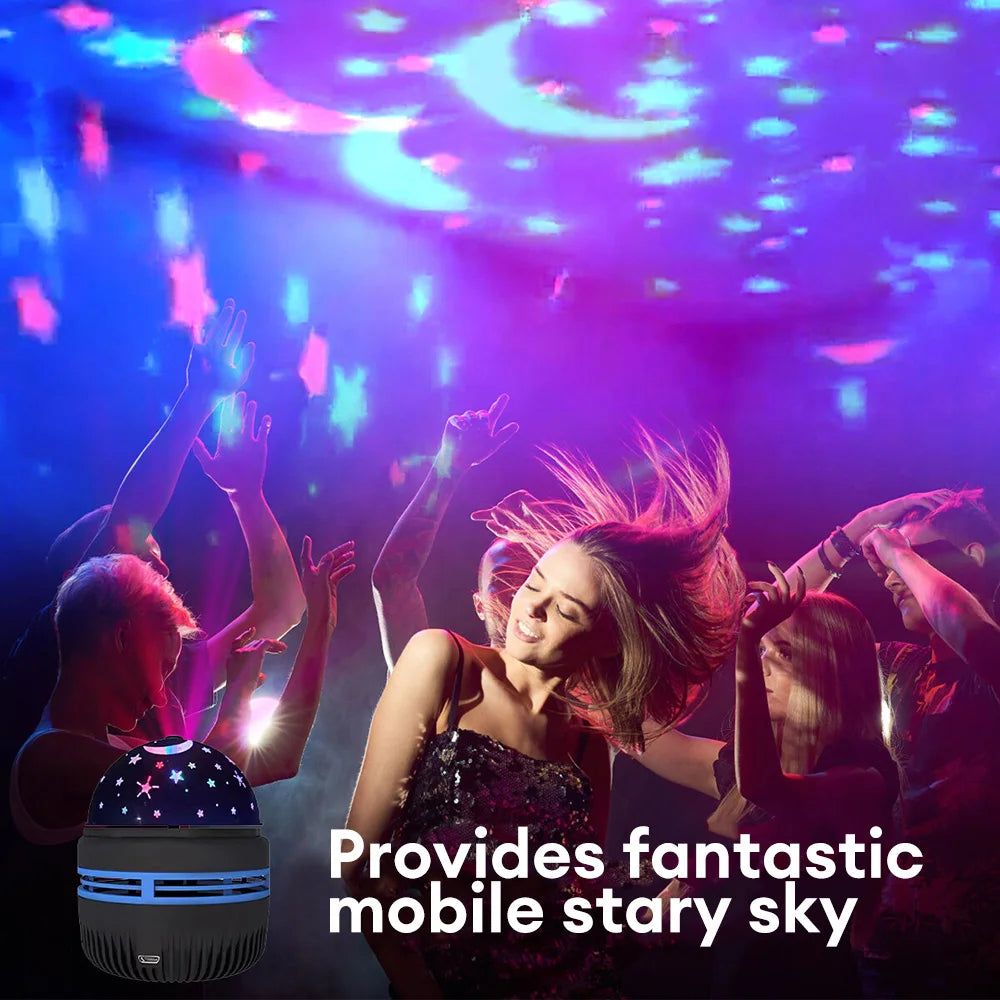 Luci Del Cielo Stellato A LED USB 5V Notturne Per Camera Da Letto Proiettore Atmosfera Decorativa Girevole A 360 Gradi