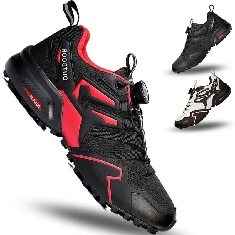 Scarpe Da Ciclismo Traspiranti Per MTB Uomo Modello X111 Con Sistema SPD Suola In Gomma E Rivestimento In Pelle