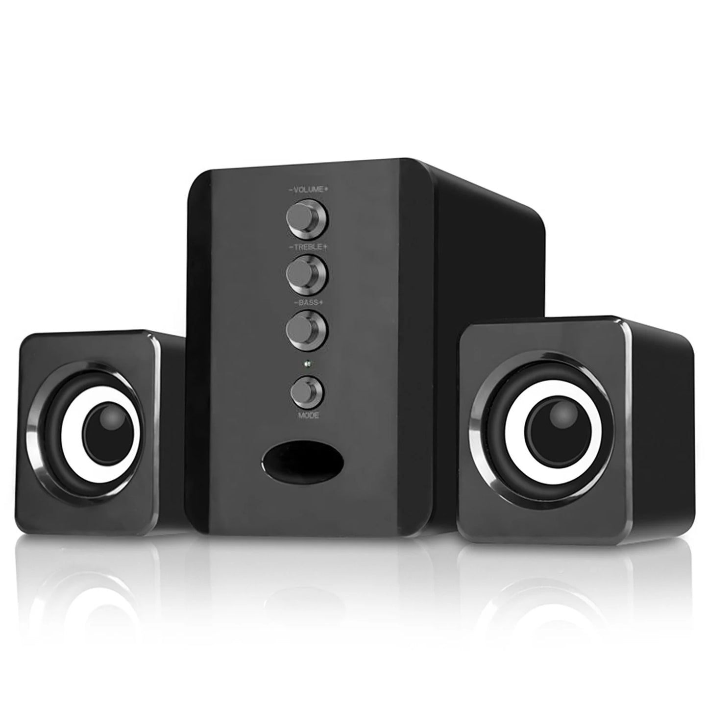 D-202 Altoparlante Cablato Per Computer Con Bassi E Suono Stereo Sound Box Per Desktop Laptop Tablet