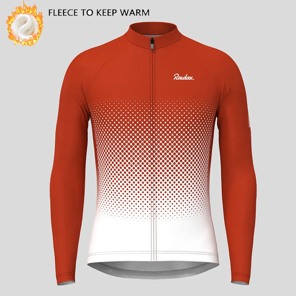 Raudax Abbigliamento Ciclismo Invernale Pile Termico Maglie Da Ciclismo A Maniche Lunghe Calde Giacche Da Bicicletta MTB