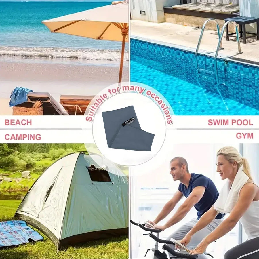 Asciugamano In Microfibra Ad Asciugatura Rapida Per Uomo E Donna Morbido E Super Assorbente Per Palestra Spiaggia