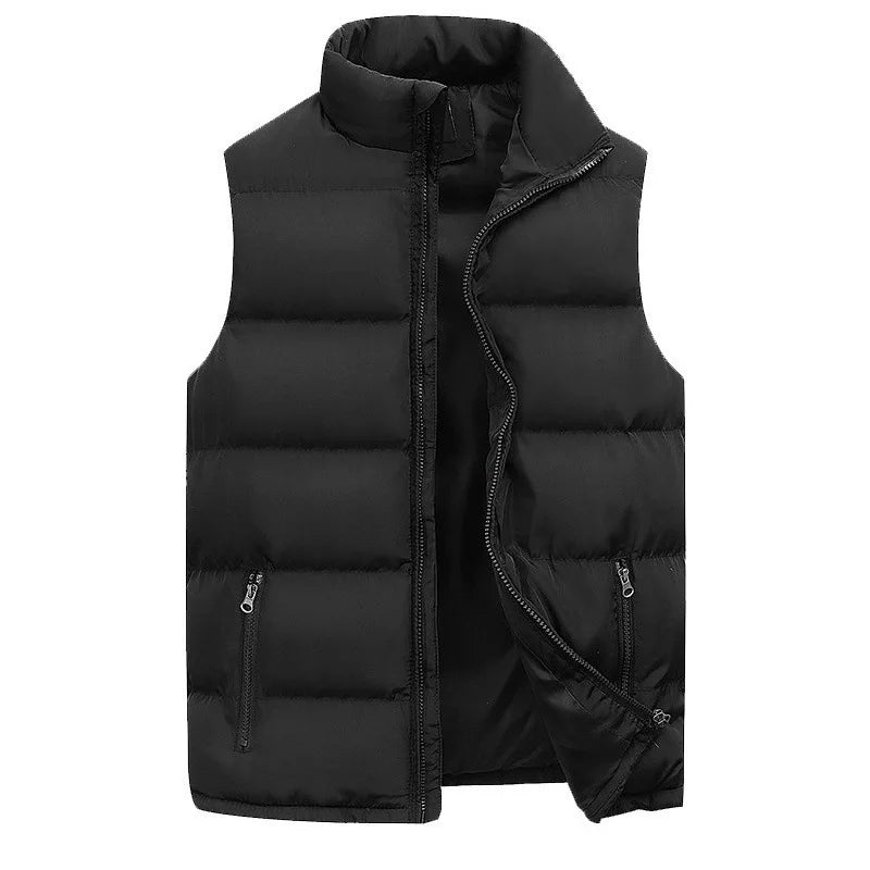 Gilet Da Uomo Impermeabile Senza Maniche Con Cerniera Colletto Alla Coreana Autunnale Abbigliamento Di Marca