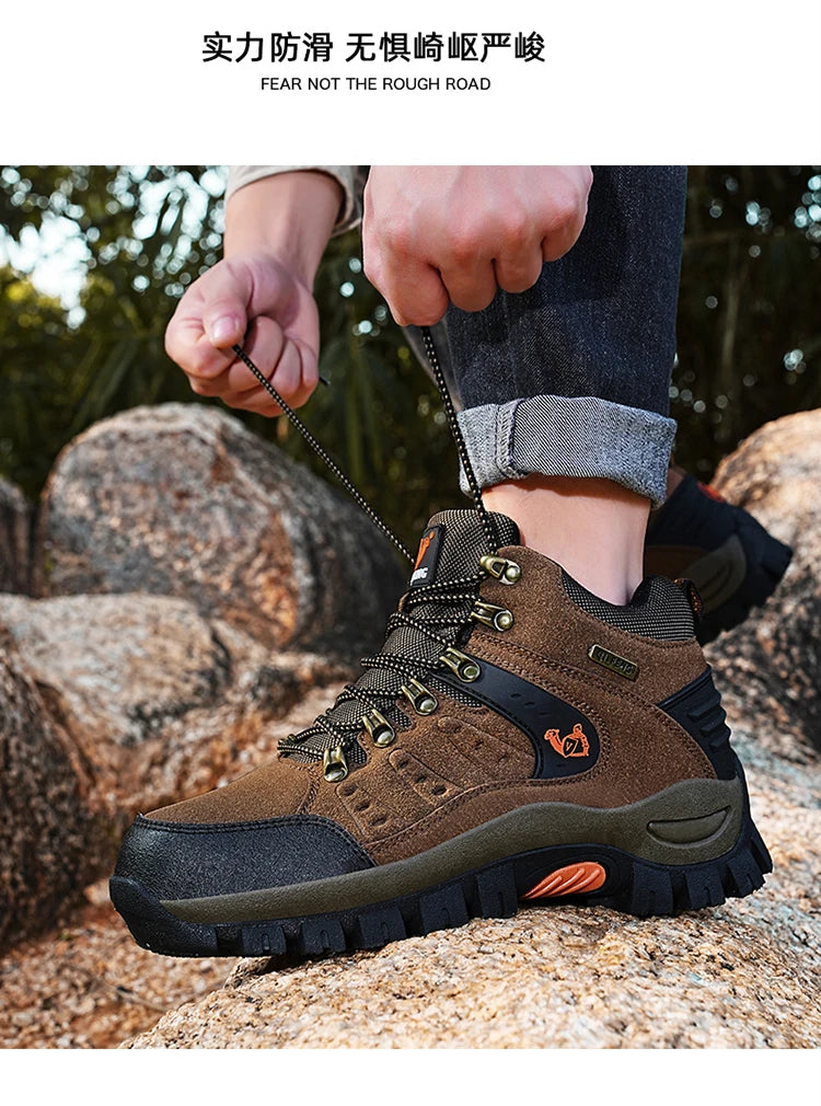 Scarponi Da Trekking Unisex Alla Caviglia Plus Size Outdoor 2025 Montagna Deserto Impermeabili Traspiranti