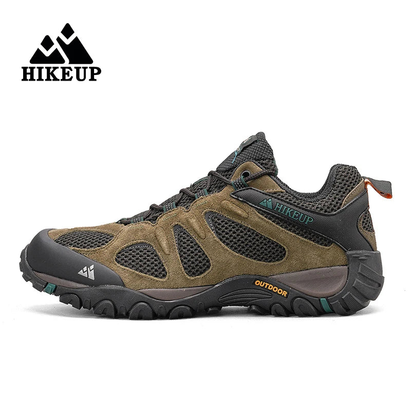 Hikeup Scarpe Da Uomo Traspiranti Da Trekking All'aperto Antispruzzo Mountain Climbing Sport Sneaker Da Trekking