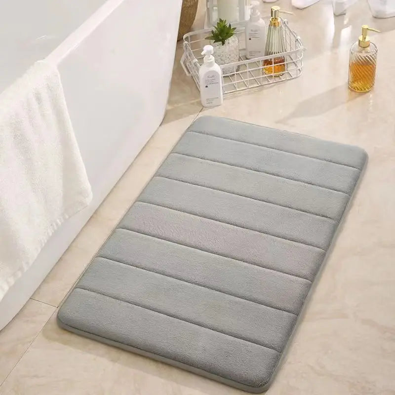 Tappetino Da Bagno Antiscivolo Super Assorbente Morbido Per Porta Camera Da Letto Cucina Bagno In Polyester